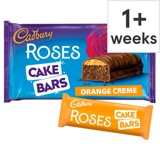 Cadbury Roses Cake Bars Orange Creme